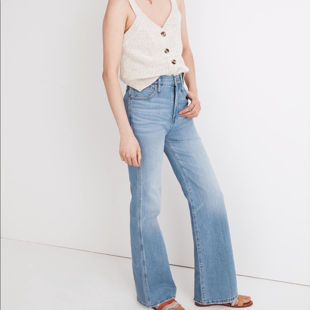 Madewell high rise Conwell Flare Denim